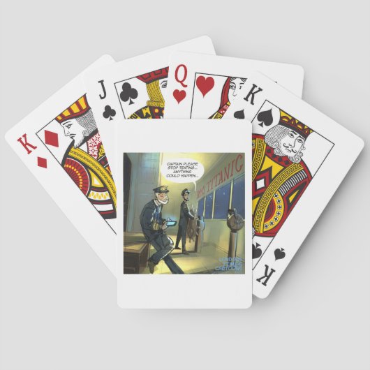 文字とタイタニックおもしろいは トランプ (裏面)