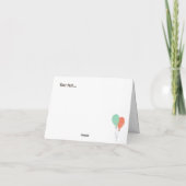 文字と写真の裏側かわいい子供の誕生日を追加 カード (裏面)