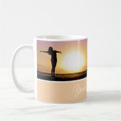 文字と写真の追加 コーヒーマグカップ (左)