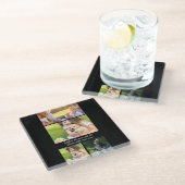 文字と写真を自分で置き換える ガラスコースター (アングル)