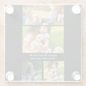 文字と写真を自分で置き換える ガラスコースター (裏面)