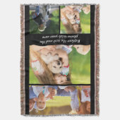 文字と写真を自分で置き換える スローブランケット (正面縦)