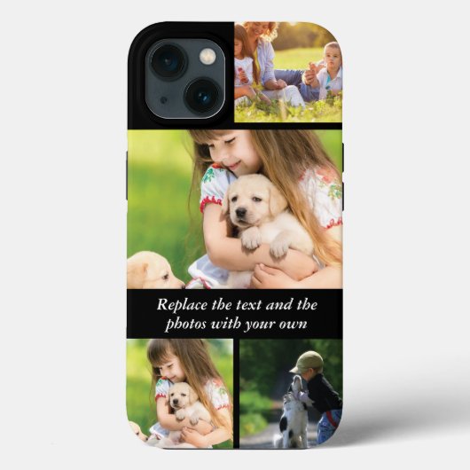 文字と写真を自分で置き換える Case-Mate iPhoneケース (裏面)