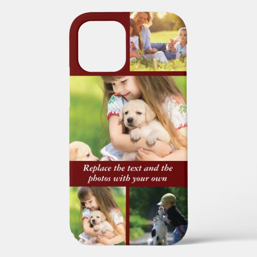 文字と写真を自分で置き換える Case-Mate iPhoneケース (裏面)