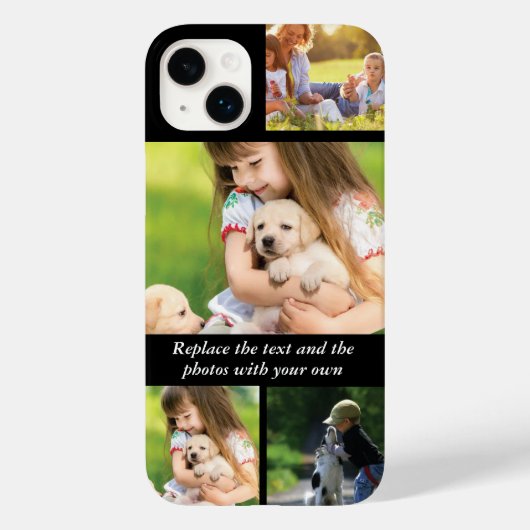 文字と写真を自分で置き換える Case-Mate iPhoneケース (裏面)