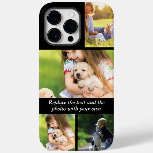 文字と写真を自分で置き換える Case-Mate iPhoneケース (裏面)