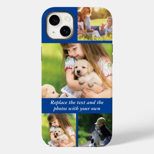 文字と写真を自分で置き換える Case-Mate iPhoneケース (裏面)