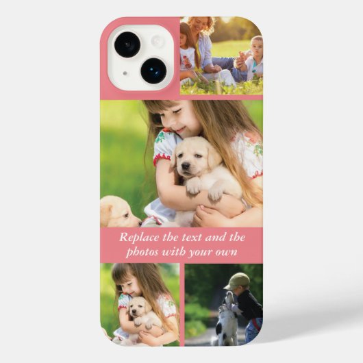 文字と写真を自分で置き換える iPhoneケース (裏面)