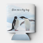 文字と氷の写真でビッグハグペンギン 缶クーラー (裏面)