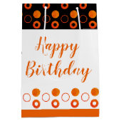 文字と色のカスタマイズ ミディアムペーパーバッグ (裏面)