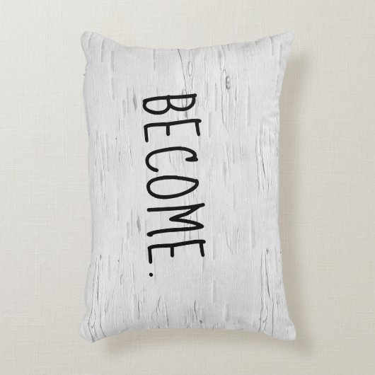 文字になる樺の木ツリーアクセント枕 アクセントクッション (正面(垂直))