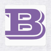 文字に対するカスタマイズ可能な鉄 ラベル (デザイン2)