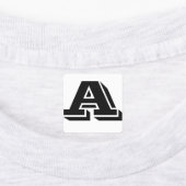 文字に対するカスタマイズ可能な鉄 ラベル (貼付)