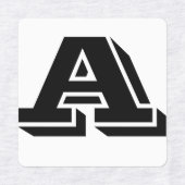 文字に対するカスタマイズ可能な鉄 ラベル (デザイン1)