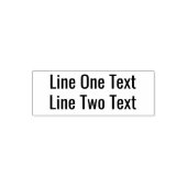 文字のお気に入りの追加 – 2行Sans Serifフォント セルフインキングスタンプ (デザイン)