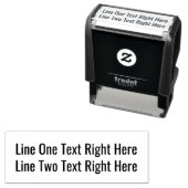 文字のお気に入りの追加 – 2行Sans Serifフォント セルフインキングスタンプ (インサイチュ)