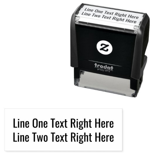 文字のお気に入りの追加 – 2行Sans Serifフォント セルフインキングスタンプ (インサイチュ)