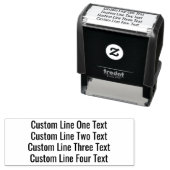 文字のお気に入りの追加 – 4行Sans Serif セルフインキングスタンプ (インサイチュ)