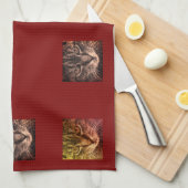 文字のないひげのふきんのpoema キッチンタオル (四つ折り)