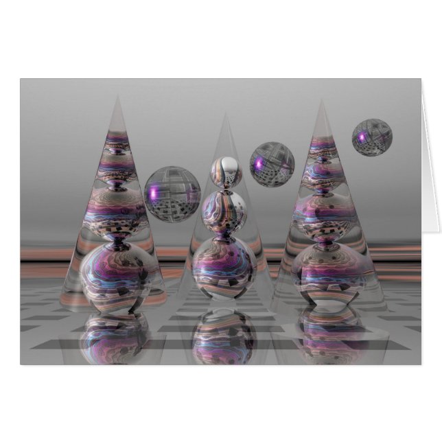 文字のないSurrealistic魔法カード (正面横)