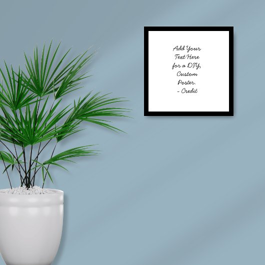 文字のカスタム追加ミニマルCursiveスクリプトDIY ポスター