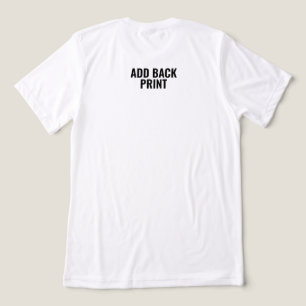 文字のバックカスタムプリントアドオンのバックアッププリントのアップグレード トライブレンドＴシャツ