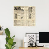 文字のページのボストンとメイン鉄道 ポスター (ホームオフィス)