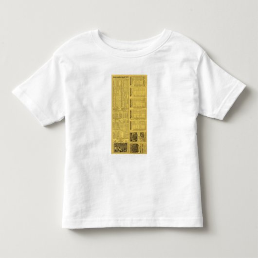 文字のページのミシガン州の本部の鉄道 トドラーTシャツ (正面)