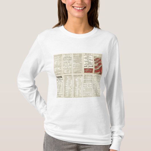 文字のページの大西洋の海岸ライン Tシャツ (正面)