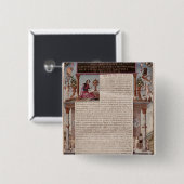 文字のページを示すIを予約するFrontispiece 缶バッジ (正面&裏面)