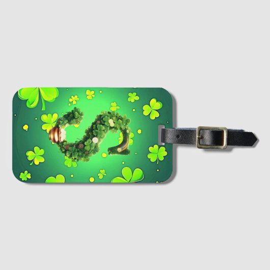 文字のモノグラム ラゲッジタグ (正面横)