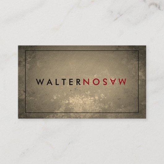 文字の反素朴転縁ど 名刺 (正面)