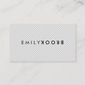 文字の反転ストライプ文字 名刺 (正面)