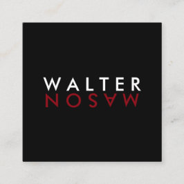 文字の反転 スクエア名刺