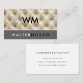 文字の反転 | ダイヤモンドパターンタフティング表皮 名刺 (正面/裏面)