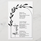 文字の基本Archの結婚イベントのタイムライン (正面)