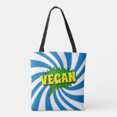 文字の変更または名前の追加漫画ブックスタイル旋回 トートバッグ (裏面)