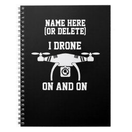 文字の変更または名前の追加、Iドローンのオン&オン ノートブック