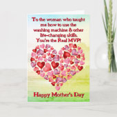 文字の変更誰が洗濯機を使教え用するか カード (正面)