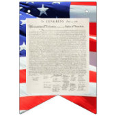 文字の米国旗独立宣言 バンティングフラッグ (第2の旗)