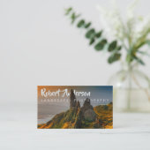 文字の統合された景色の写真撮影 名刺 (スタンド正面)