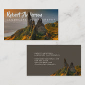 文字の統合された景色の写真撮影 名刺 (正面/裏面)