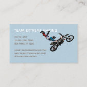 文字の統合された極度なモトクロスの写真 名刺 (裏面)