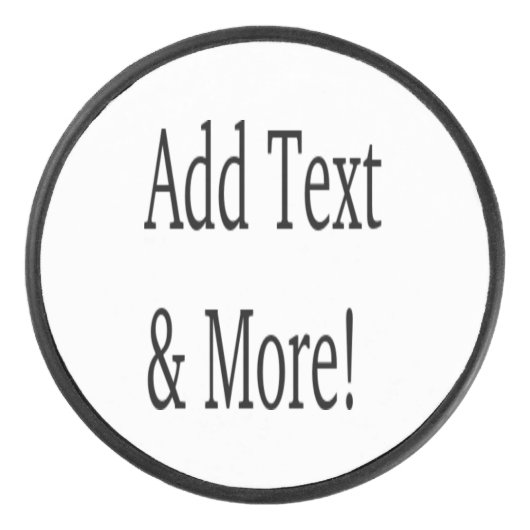 文字の追加カスタマイズ自分のパーソナライズされた アイスホッケーパック (正面)