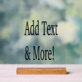 文字の追加カスタマイズ自分のパーソナライズされた アクリルサイン (ニュートラル)