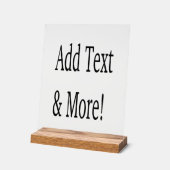 文字の追加カスタマイズ自分のパーソナライズされた アクリルサイン (傾斜)