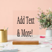 文字の追加カスタマイズ自分のパーソナライズされた アクリルサイン (ウェディング)