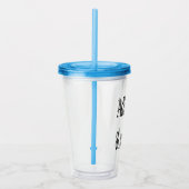 文字の追加カスタマイズ自分のパーソナライズされた アクリルタンブラー (右)