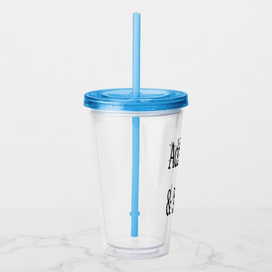 文字の追加カスタマイズ自分のパーソナライズされた アクリルタンブラー (右)