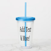 文字の追加カスタマイズ自分のパーソナライズされた アクリルタンブラー (正面)